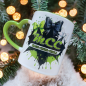 Preview: Tasse 330ml Herzgriff grün - MCC Design 3Bows
